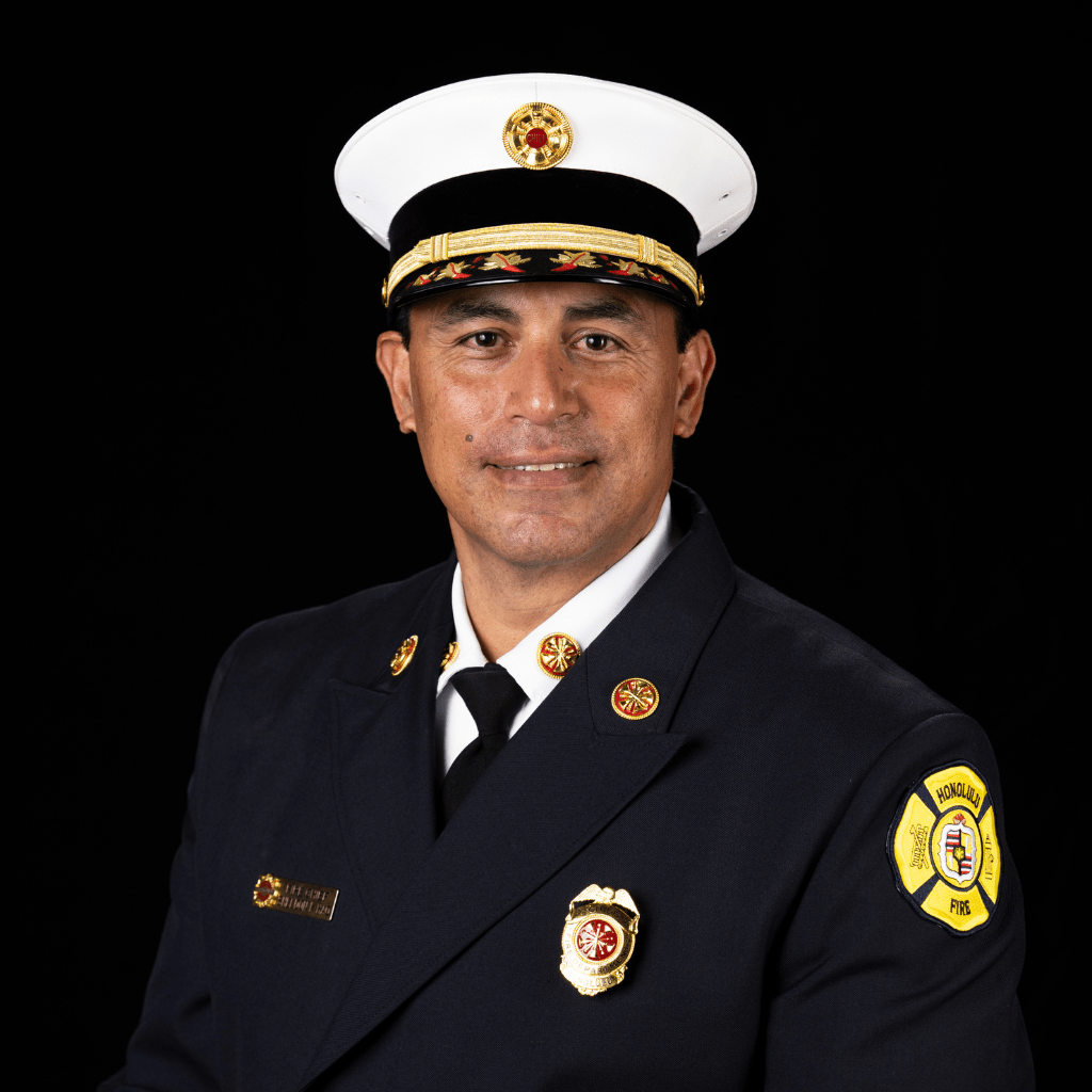 Portrait of Fire Chief Kalani Hao